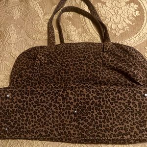 BOTTEGA VENETA LEOPARD SHOULDER BAG.  Serial number included in photos